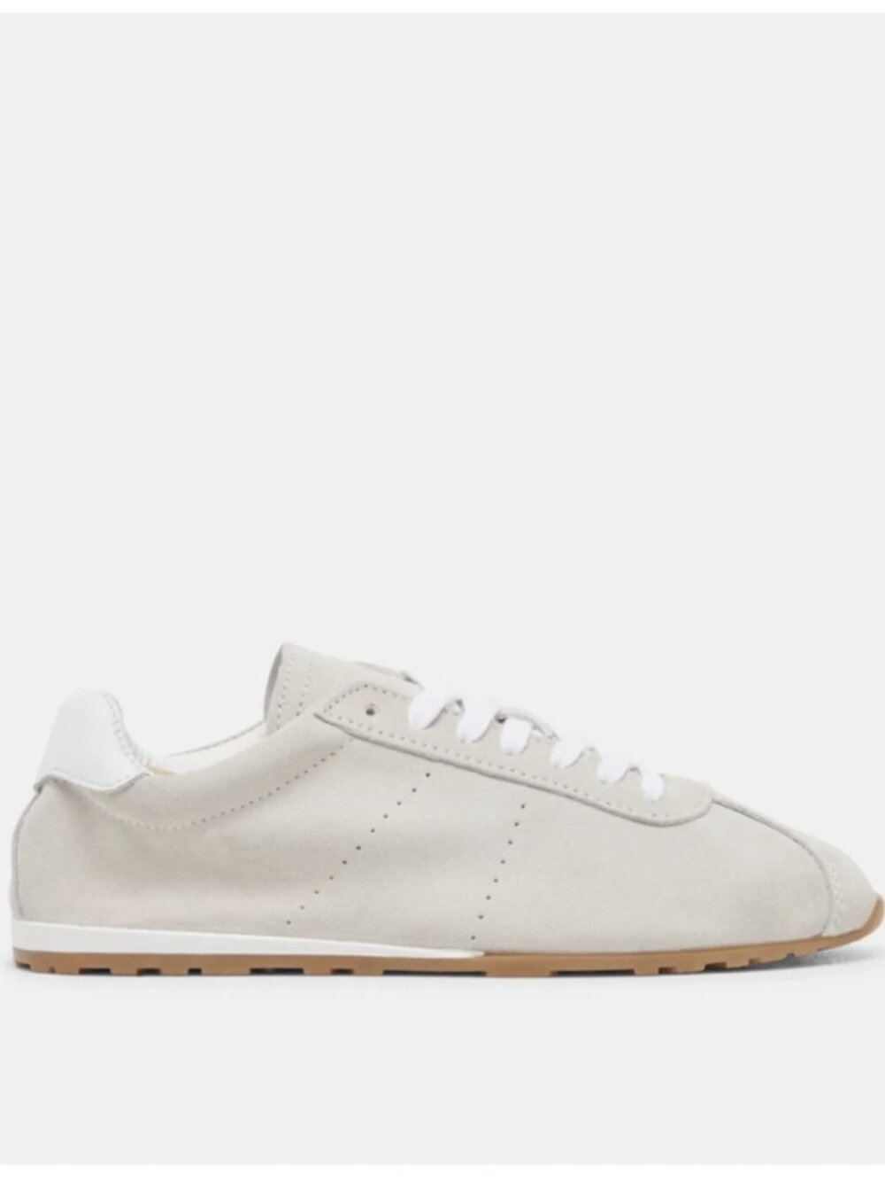 Dolce Vita Serina Ivory Suede Sneakers Size 8 | Like New